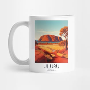 A Pop Art Travel Print of Uluru / Ayers Rock - Australia Mug